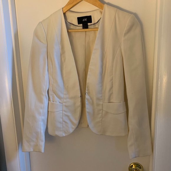 Cream H&M Blazer Sz 4 - Picture 3 of 3